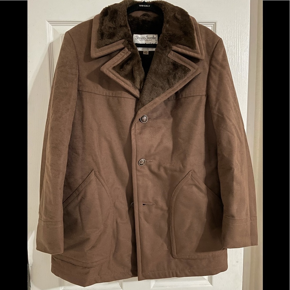 ❌ SOLD ❌ Vintage Stratojac jacket (strato suede) - overcoat/peacot - water repel